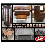 ONLINE ABSOLUTE AUCTION - FURNITURE, TOOLS, GLASSWARE & MORE
