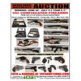 ONLINE ABSOLUTE AUCTION - 55 CONFISCATED GUNS