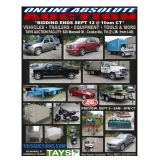 ONLINE ABSOLUTE AUCTION - VEHICLES, ROLLBACK, TRAILERS, EQUIPMENT, TOOLS & MORE
