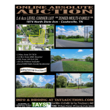 1.4 Ac LEVEL CORNER LOT NEAR COLLEGE & HOSPITAL - SELLING at ONLINE ABSOLUTE AUCTION