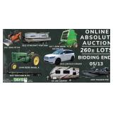 Online Absolute Auction: Vehicles - Antique Tractors - Campers - Boats