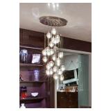 MODERN CHANDELIER BY BOCCI WITH 26 GLASS GLOBES, TWO AVAILABLE EACH SOLD SEPARATELY