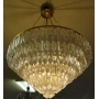 LARGE VENINI CRYSTAL CHANDELIER, CUSTOM MADE, MID CENTURY, APPROX 24"W