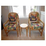 Pair of Chairs W/ Center Table