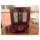 Jewelry Box w/Carved Soapstone