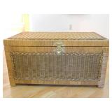 Wicker Blanket Chest