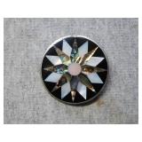 Sterling Abalone Brooch