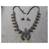 Sterling Squash Blossom Necklace
