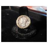 Mercury Dime Ring