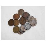 20 - Indian Head Pennies