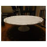 Milk Glass Cake Stand