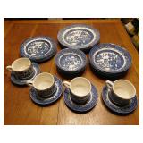 Blue Willow Service For 4