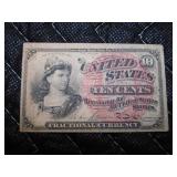 1863 Ten Cents Fractional Currency