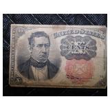 1864 Ten Cents Fractional Currency