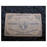 Three Cent Fractional Currency