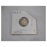 1912 -D Barber Dime