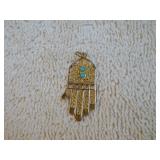 14k Turquoise Pendant
