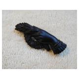 Bog Oak Brooch Ca. 1880