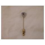 14k Sapphire Stick Pin