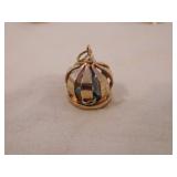 14k Crown Charm