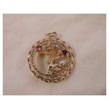 14k Tree Brooch