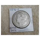 1896 -s Morgan Silver Dollar