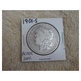 1901 -s Morgan Silver Dollar