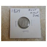 1829 Capped Bust Half Dime