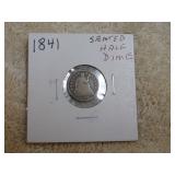 1841 Seated Liberty Half Dime