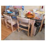 Glass Top Table & Chairs