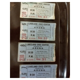 Elvis Presley Ticket Stubs