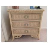 3 Drawer Wicker Stand