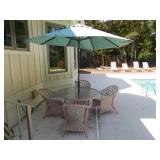 Patio Table and Chairs w/Umbrella