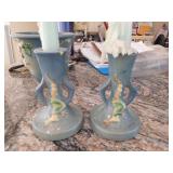 Roseville Candle Holders