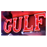 8 ft. sign. 30" h. letters. Original. 8 ft. sign. 30" h. letters. Original.