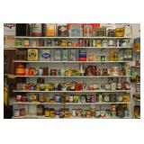Hundreds of rare old oil cans Hundreds of rare old oil cans