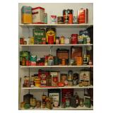 Hundreds of rare old oil cans. Hundreds of rare old oil cans.