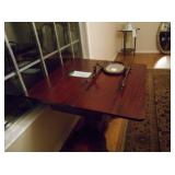Old wooden game table