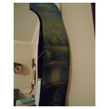 Painted canoe shelf