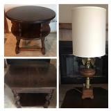 End tables, lamp