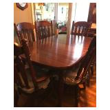 Dining table and chairs