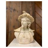 P1200--Bust of a Courtier, Musketeer, Man, marble statue P1200--Bust of a Courtier, Musketeer, Man, marble statue