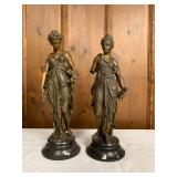 P0059-A and P0059-B--Demeter and Diana--bronze--$250/each