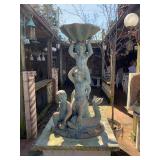 copper garden statue, 53", 3 boys with a shell--$2000 copper garden statue, 53", 3 boys with a shell--$2000