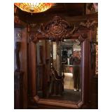 F0145--walnut mirror, 19th C--$2800