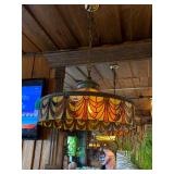 B0030--antique leaded glass fixture with original hardware--$1800 B0030--antique leaded glass fixture with original hardware--$1800