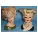 Head vase collection