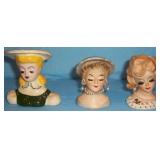 Head vase collection