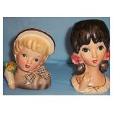 Head vase collection