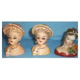 Head vase collection